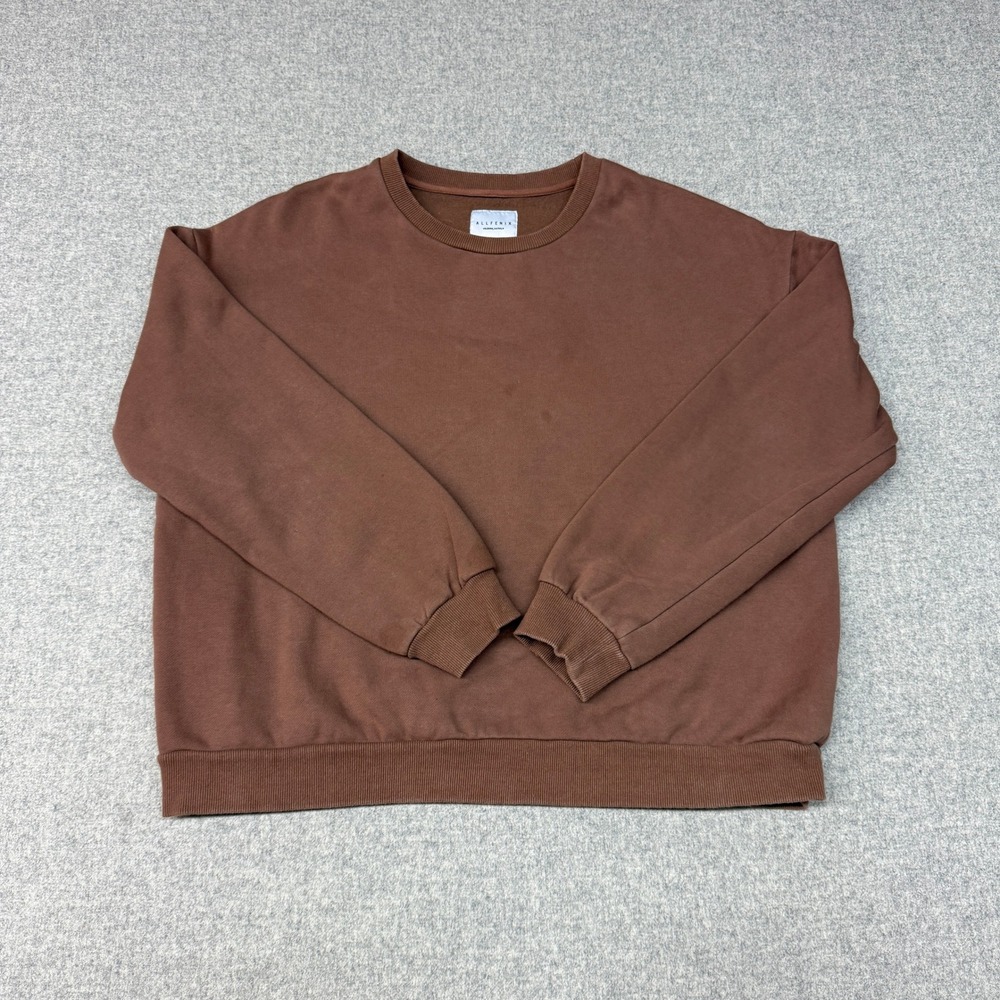 Allfenix Melbourne Australia Sweatshirt Large Brown Crew Neck Fleece Drop Should